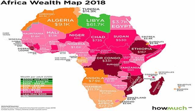 圖解：到底哪國人最有錢？看看這張世界財(cái)富地圖