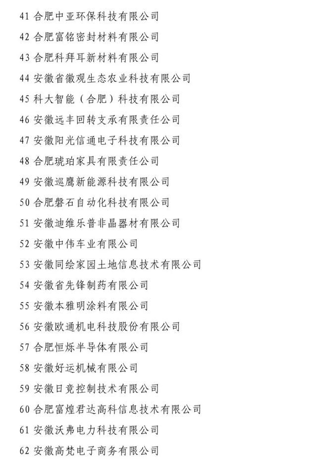 擬認(rèn)定2019年安徽省“專精特新”中小企業(yè)名單的公示