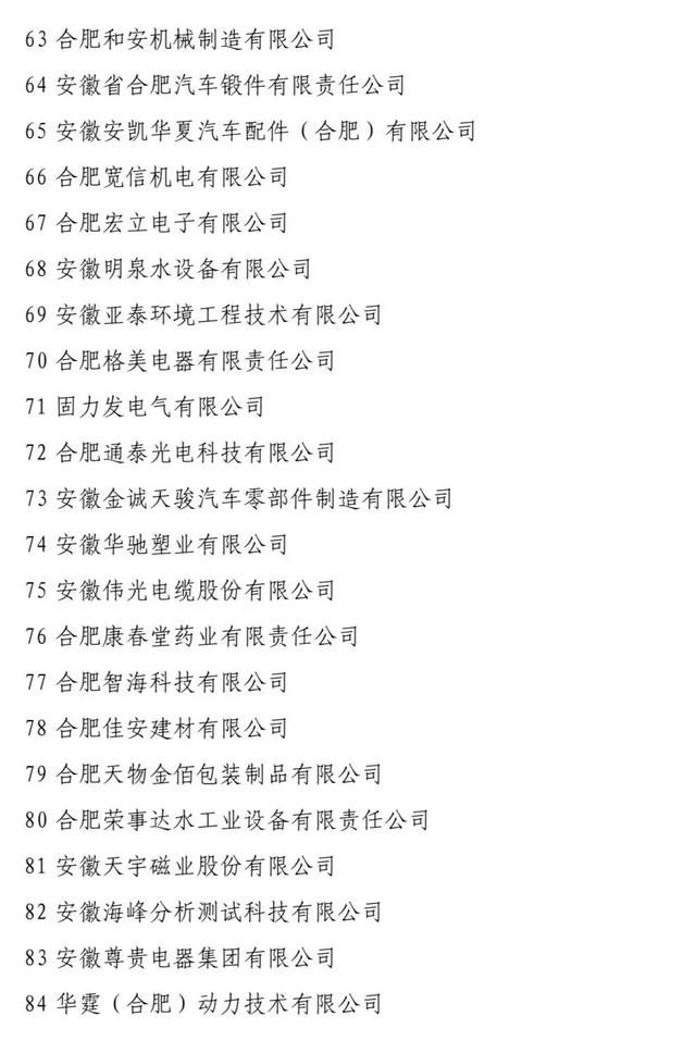 擬認(rèn)定2019年安徽省“專精特新”中小企業(yè)名單的公示