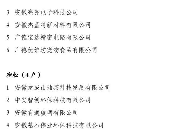 擬認(rèn)定2019年安徽省“專精特新”中小企業(yè)名單的公示